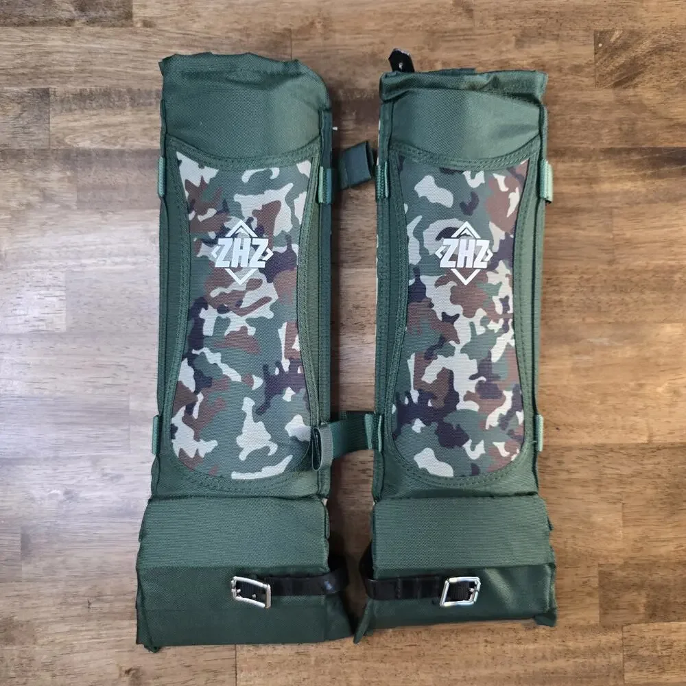 ZHZ Snake Gaiters Waterproof Adjustable Leg Chaps Army Green NEW